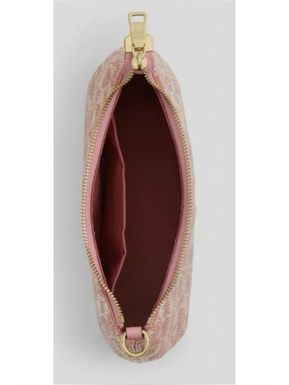 COACH Teri Shoulder Bag Signature Satin Pink Hobo Handbag - Picture 12 of 12